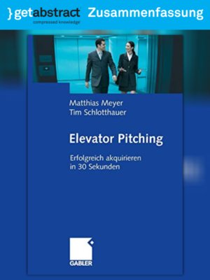cover image of Elevator Pitching (Zusammenfassung)